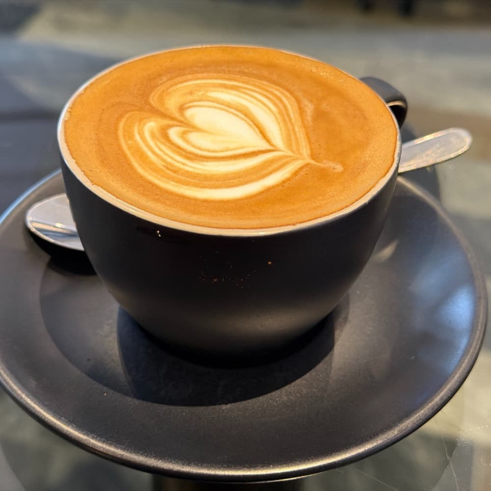 A strong flat white shared on LishDish